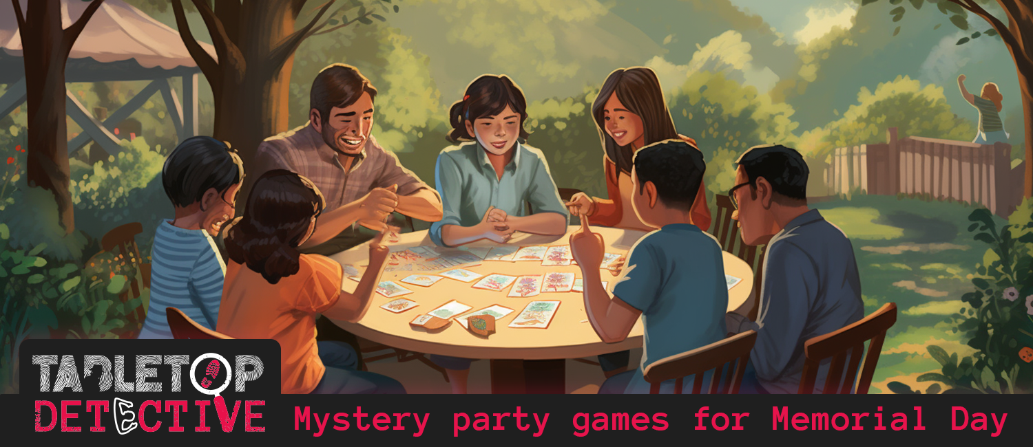 Mystery Party Games for Memorial Day blog image